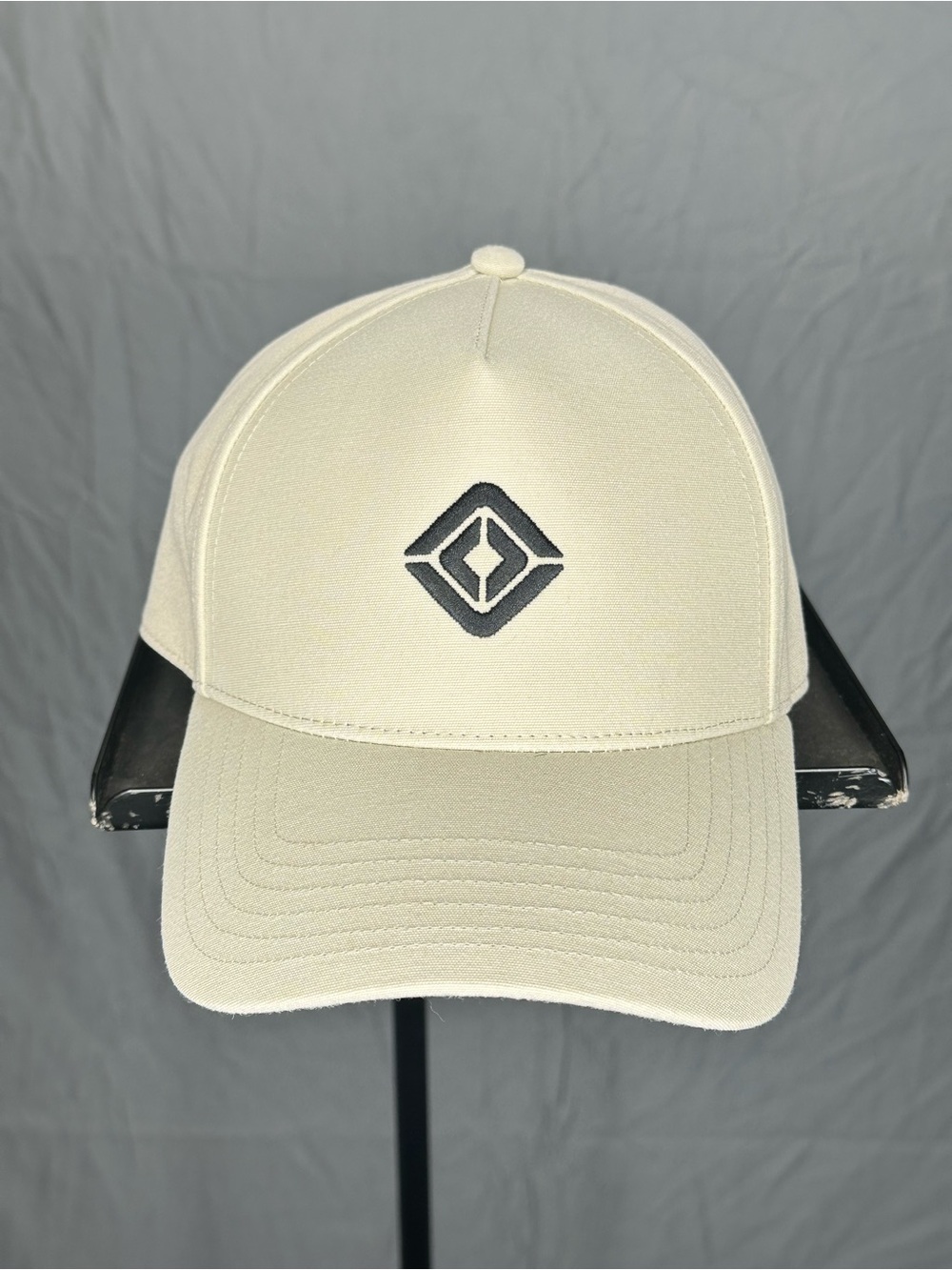 Rivian Logo Hat Cream Adjustable Snapback Recycled Polyester Fair Trade Cap